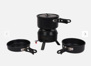 Cookingset gas/ 230 Volt