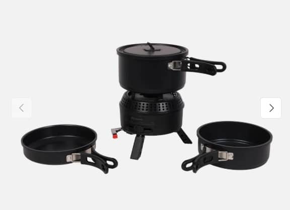 Cookingset gas/ 230 Volt
