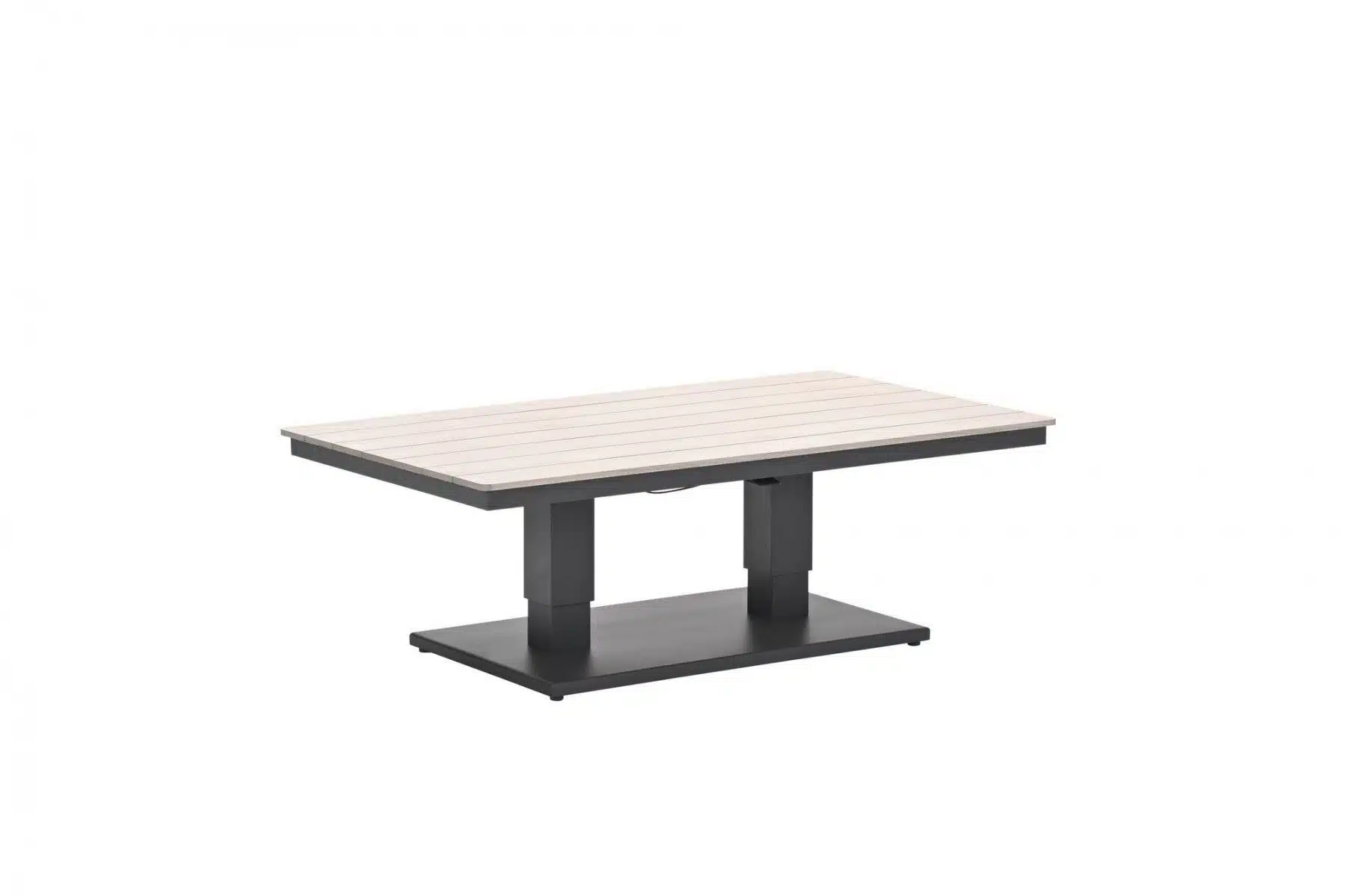 Cyprus tafel verstelbaar 150 x 90 x 75/52 cm taupe