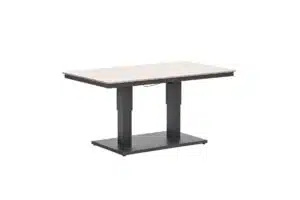 Cyprus tafel verstelbaar 150 x 90 x 75/52 cm taupe