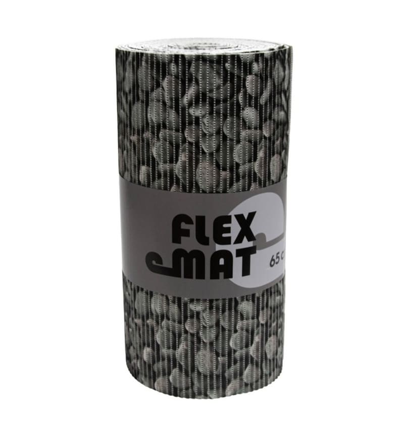 Douchemat pebbles grey 65 cm breed. per meter