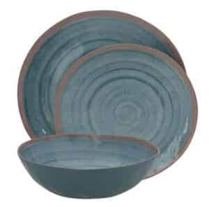 Lucia servies 12-dlg blue/green