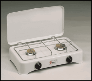 Parker kooktoestel 2-pits wit