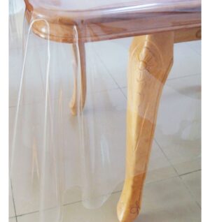 Tafelzeil doorzichtig 140 cm breed. per meter