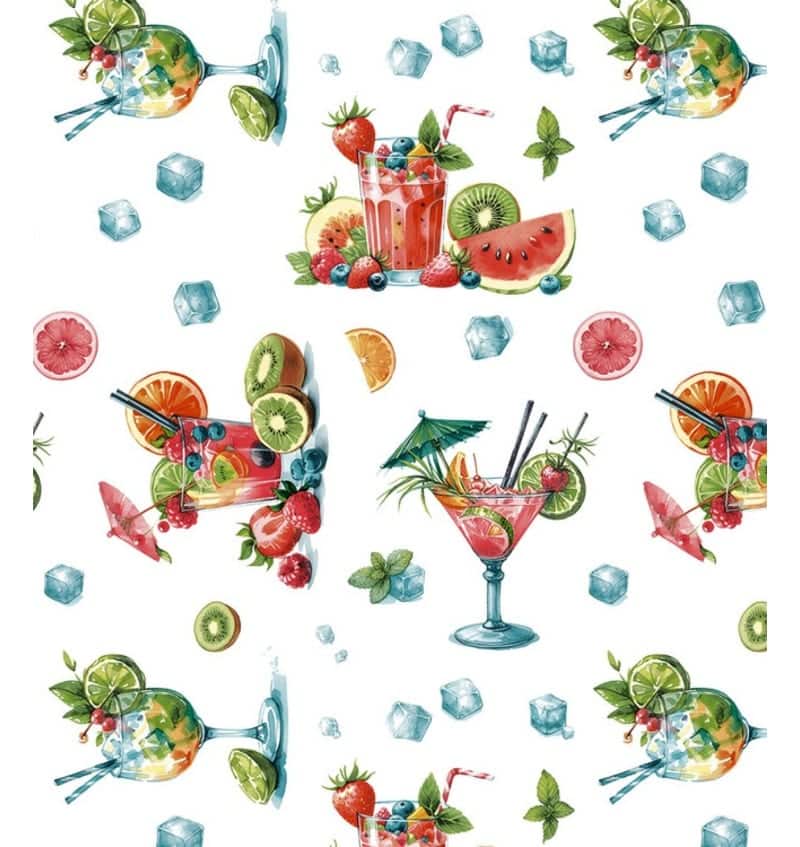 Tafelzeil Fruit Cocktail 140 cm breed. per meter