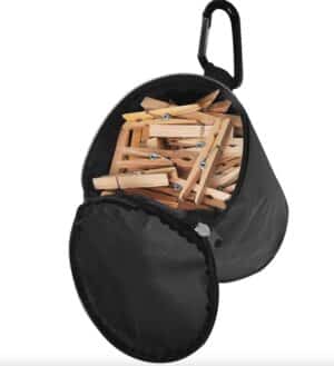 Wasknijperzak met karabijnhaak