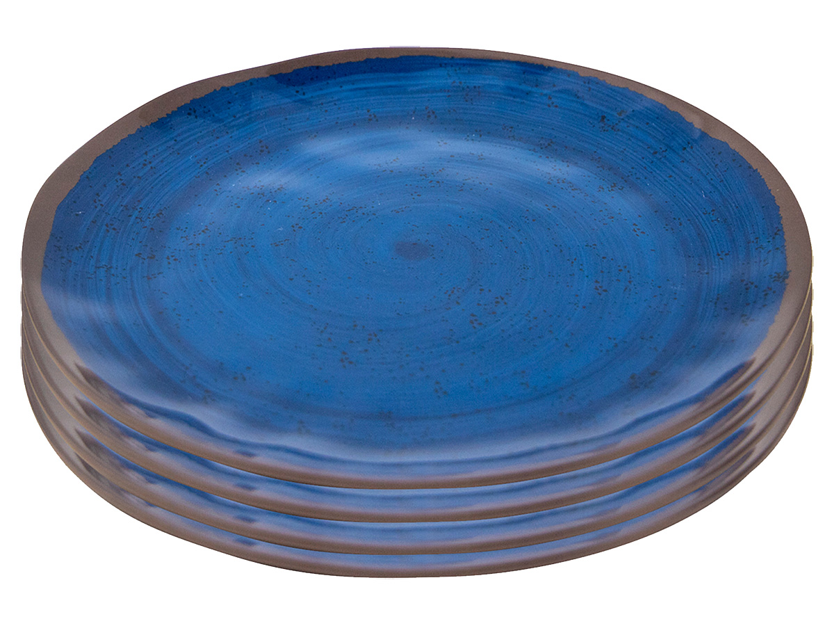 Dinerbord Halo melamine blauw