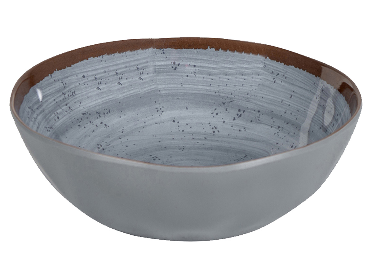 Kom Halo melamine grijs