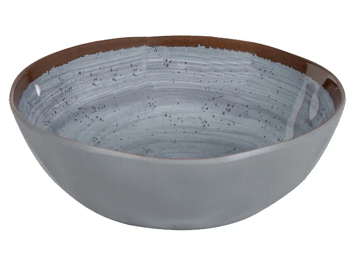 Kom Halo melamine grijs
