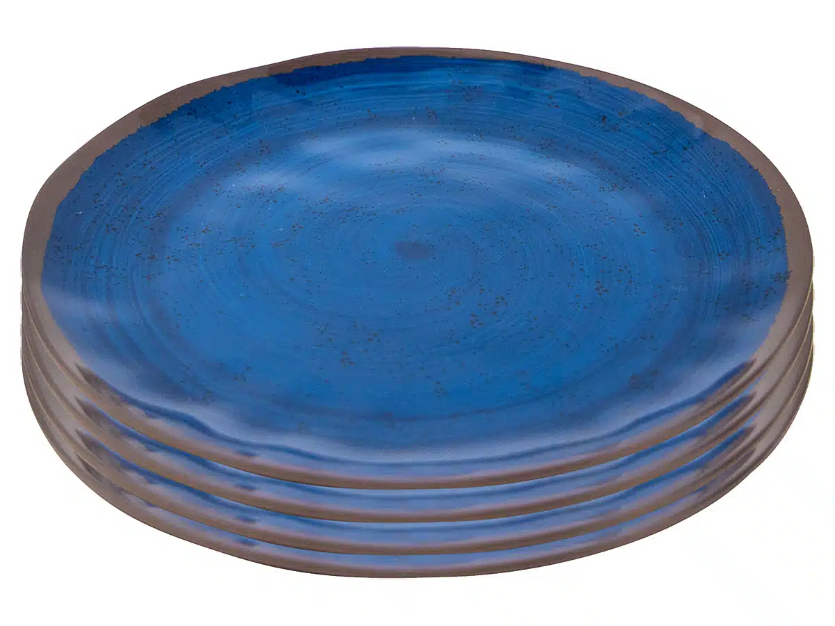Ontbijtbord Halo Melamine blauw
