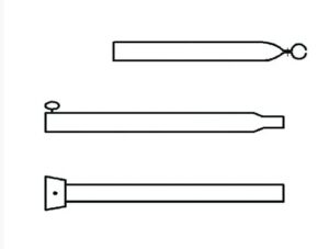 Stormstok met klapvoet 170-250cm 22/19 mm