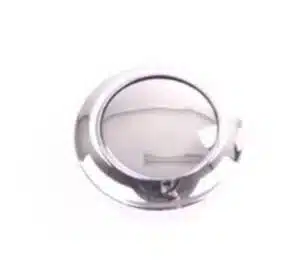 Drukknop nikkel knop + ring ( 2 stuks )