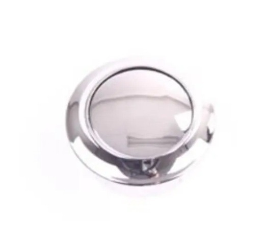 Drukknop nikkel knop + ring ( 2 stuks )