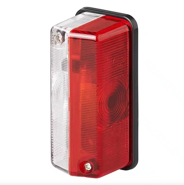 Breedtelicht rood/wit 92 x 42 mm