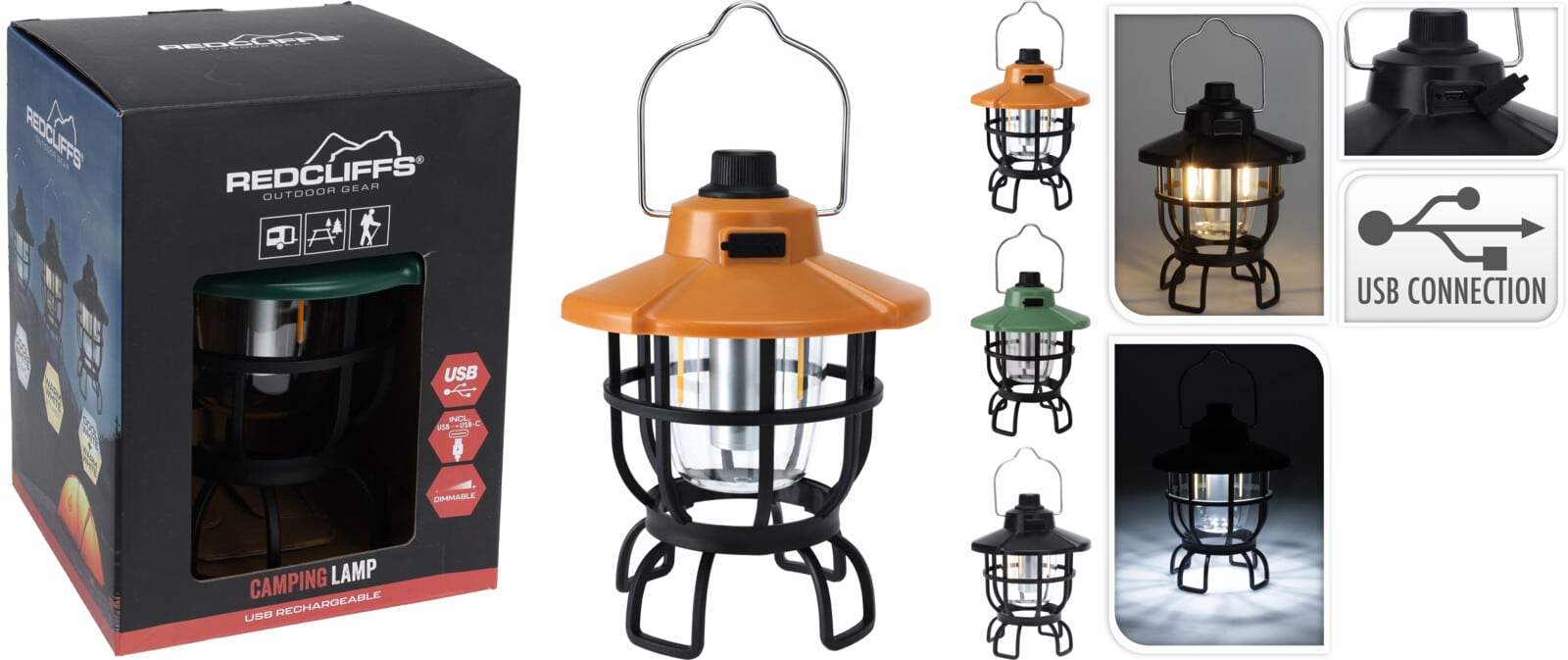 Campinglamp Ufo Oplaadbaar LED