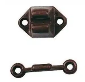 Deurvanger PVC bruin (2-dlg)