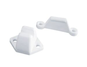 Deurvanger PVC wit (2-dlg)
