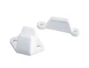 Deurvanger PVC wit (2-dlg)