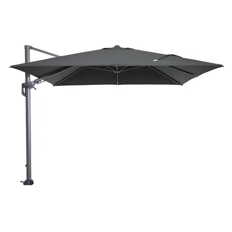 Hawaii zweefparasol 3 x 3 mtr zwart met en hoes
