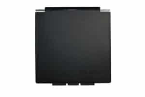 Klep voor CEE- wandinvoerdoos 105 x 105 mm zwart
