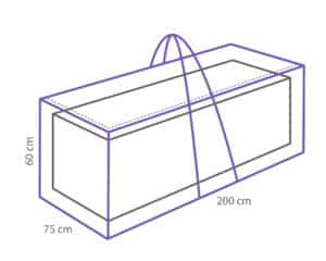 Kussentas 200 x 75 x 60 cm