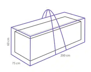 Kussentas 200 x 75 x 60 cm