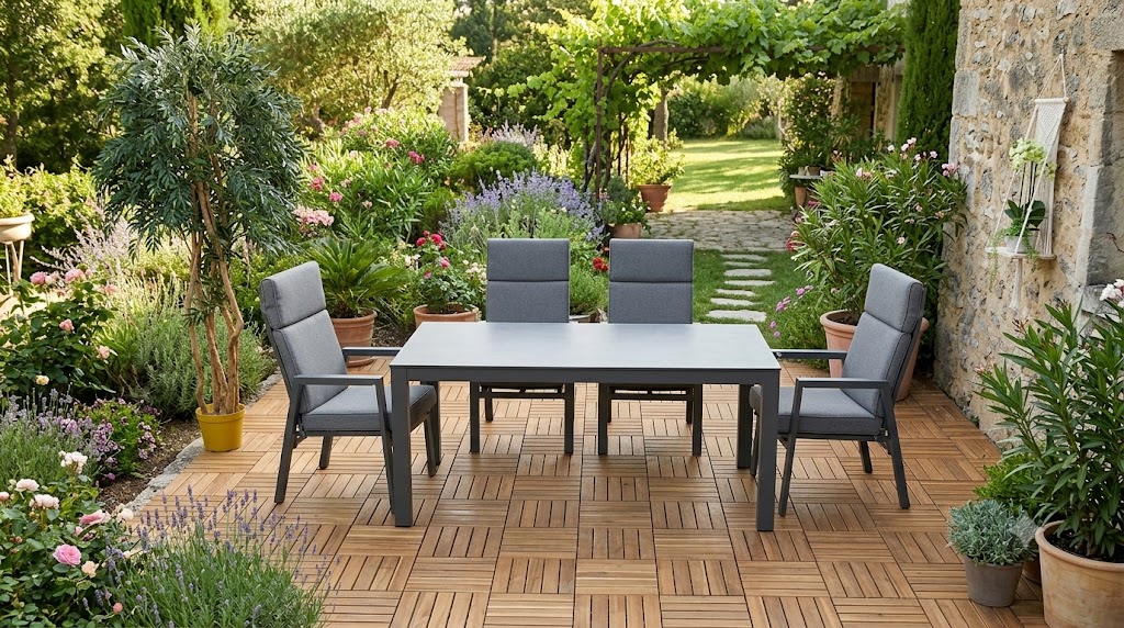 Milano (4) met Bianca 180 x 100 cm tafel