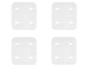 Scharnier kunststof wit (4 stuks)