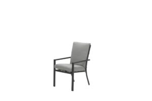 Sergio diningstoel carbon black / light grey