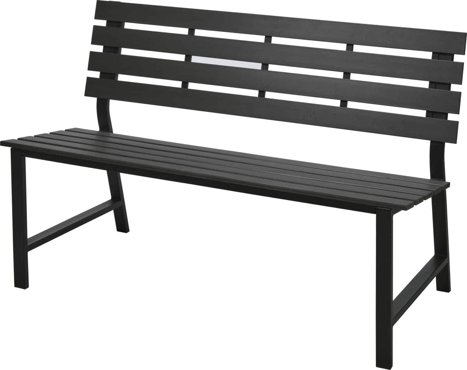 Tuinbank polywood staal 125x60x81 cm