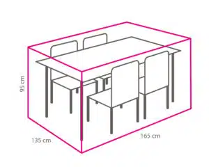 Tuinset beschermhoes 165 x 135 x 95 cm