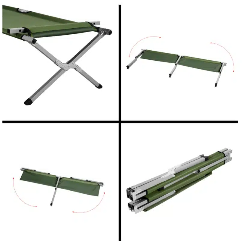Veldbed inklapbaar groen