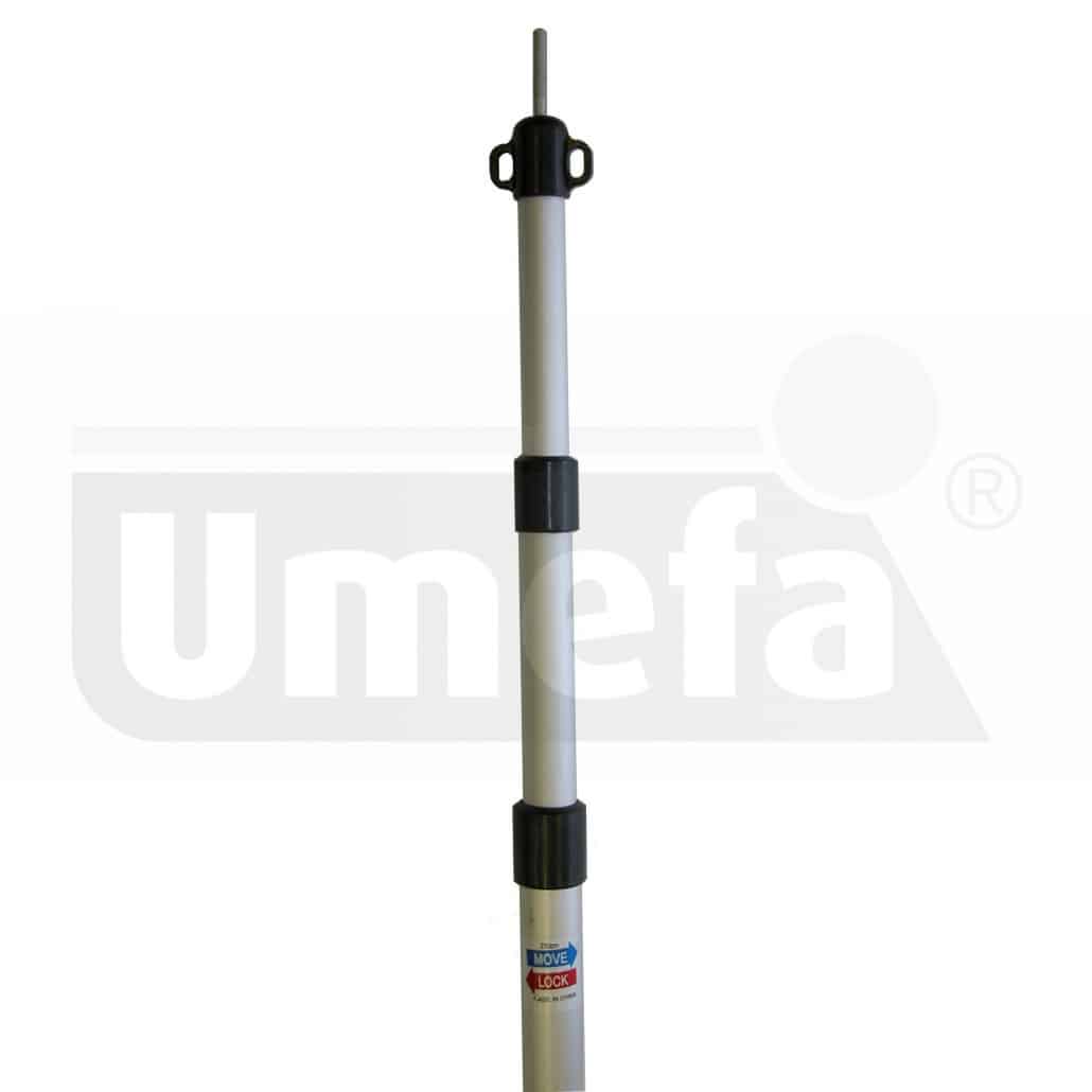 Tentstok telesc. verstelbaar 28mm 90-230cm