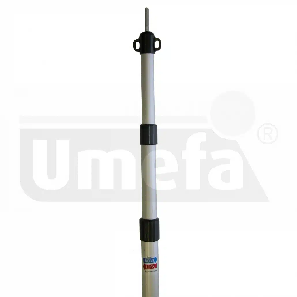 Tentstok telesc. verstelbaar 28mm 90-230cm