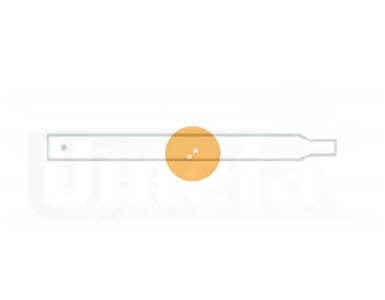 Tussendeel staal 22mm 70 / 65 cm