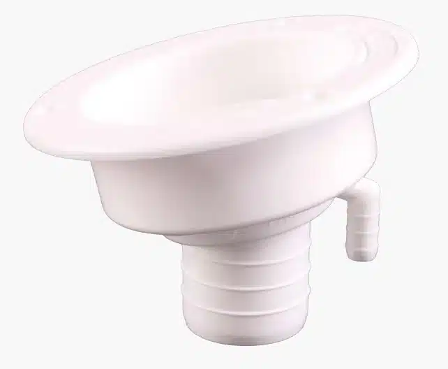 Watervuldop wit 40 mm met slot
