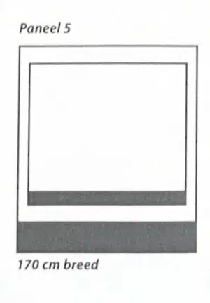Dorema Contour voorwand paneel 5 170 cm
