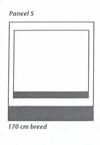 Dorema Contour voorwand paneel 5 170 cm