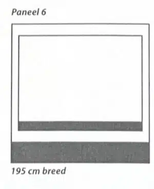 Dorema Contour voorwand paneel 6 195 cm
