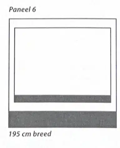 Dorema Contour voorwand paneel 6 195 cm