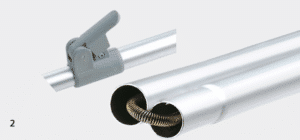 Los voortentframe aluminium 25 mm maat 18-22