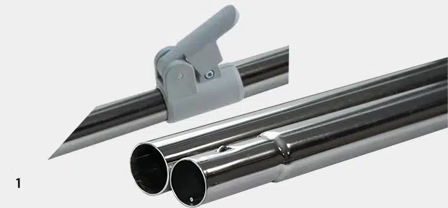 Los voortentframe staal 28 mm maat 18-22